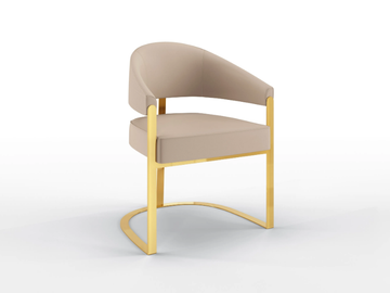 ARISTON - Upholstered leather chair with armrests by BRUNO ZAMPA - view 2